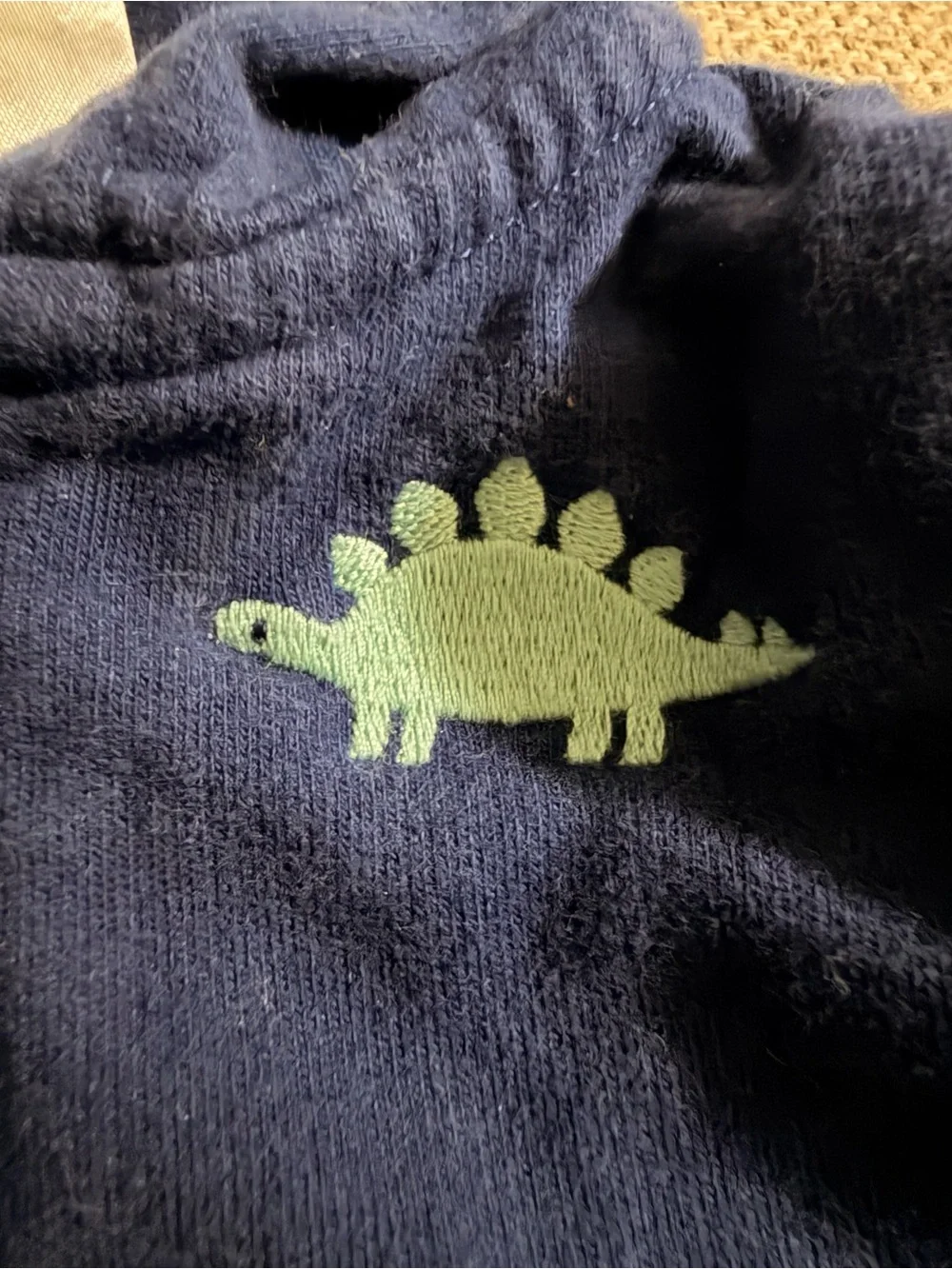 Carter’s Navy Blue Dinosaur Zip-Up Hoodie Sweatshirt 3-6M